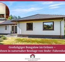 Großzügiger Bungalow im Grünen - Wohnen in naturnaher Bestlage von Stuhr-Fahrenhorst - Stuhr / Fahrenhorst