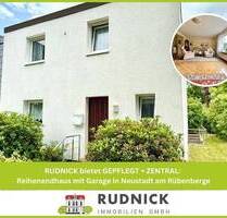 RUDNICK bietet GEPFLEGT + ZENTRAL: Reihenendhaus mit Garage in Neustadt am Rübenberge