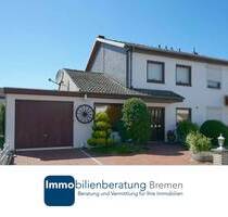 Charmante Doppelhaushälfte mit Garten und Garage - Weyhe