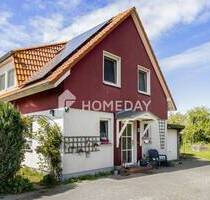 Ein Zuhause für alle Jahreszeiten - Ostseenah mit Wintergarten, Pavillon und möbliertem Ferienhaus - Rerik