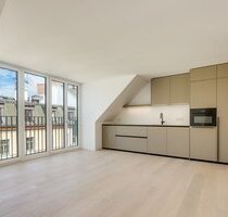 4-Zi.-Dachterrassen-Penthouse in Maxvorstadt: Teilmöbliert, Designerbäder, Smart Home, Erstbezug - München