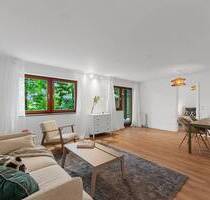 Stilvoll möblierte 2 Zimmerwohnung mit Garten und Terrasse - Unterföhring