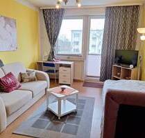 Voll möbliert und sofort verfügbar - 1-Zimmer-ETW mit Südbalkon und Stellplatz in Fleischervorstadt - Greifswald Südliche Mühlenvorstadt / Obstbausiedlung