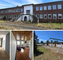 Teilsan. Bestandsgebäude mit ca. 6.473 m² GS - gewerbl. Wohnen, Büro, gr. Einzel-Garagen - Laußig