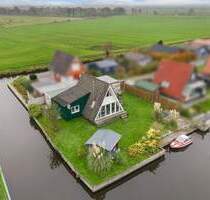 ~~Licht. Lage. Leichtigkeit. Ferienhaus mit Sonne im Gesicht und Wasser zu Füßen ~~ - Südbrookmerland / Bedekaspel