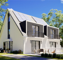 Ruhig gelegene Neubau-DHH mit Grundstück - voll unterkellert, grün & stadtnah in München-Nord