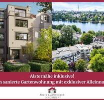 Alsternähe inklusive! Frisch sanierte Gartenwohnung mit exklusiver Alleinnutzung - Hamburg Winterhude