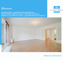 Helle, optimal geschnittene Endetagen-Wohnung mit großem Balkon + Blick in den parkähnlichen Garten! - Hamburg Rissen