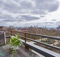 Stylische, möblierte Zwei Zimmer Wohnung mit Elbblick und zwei Balkonen - Hamburg Altona-Altstadt