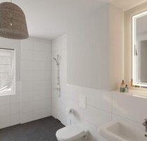 Modernes Bad mit Badewanne und bodengleicher Dusche - Zossen