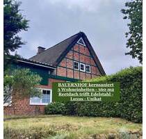 Reetdach meets Edelstahl - spektakuläres Mehrgenerationen Fachwerk-Anwesen - ca. 200 m2 94m2 68 m2 kernsaniert - Quickborn