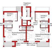 Seniorengerechte ETW, 77m², 1. OG, 2 ZKB; - exklusive Lage am Park! Aufzug, Balkon, Keller,... - Bad Schönborn Mingolsheim