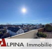 Penthouse mit viel Potenzial - atemberaubender Ausblick über ganz Rosenheim bis in die Berge!