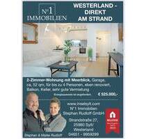 2 Zimmerwohung mit kl. Meerblick, Gararage, Keller, in Spitzenlage - Sylt Westerland