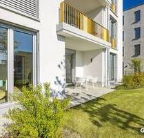 Bezugsfertig! 4-Zi-Garten-Whg. mit 2 Terrassen, 2 Bädern davon 1 en suite u. offener Küche - München Feldmoching-Hasenbergl