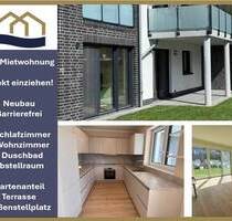 Moderne und sofort Bezugsfreie Erdgeschosswohnung (105qm) in Wittmund mit Gartenbereich PKW Stellplatz