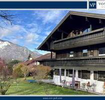 Modernisierte Erdgeschoss & Souterrainwohnung mit Alpenpanorama & großem Gartenanteil - Unterwössen