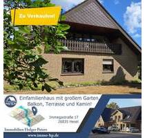 Charmantes Einfamilienhaus mit großem Garten, Balkon, Terrasse und Kamin in ruhiger Lage von Hesel!