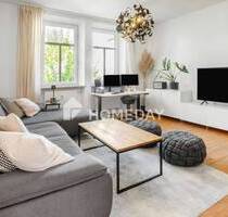 Helle 2-Zimmer-Wohnung mit Südwest-Balkon und Holzdielen - charmantes Wohnen in gepflegtem Altbau - Augsburg Links der Wertach - Süd