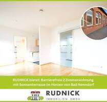 RUDNICK bietet: Barrierefreie 2 Zimmerwohnung mit Sonnenterrasse im Herzen von Bad Nenndorf