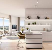 Panorama-Bergblick! 3-Zi.-Whg. mit sehr großzügigem Wohn-Essbereich, 2 Bädern u. umlaufendem Balkon - München Ramersdorf-Perlach