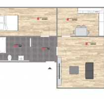 Dachgeschoss 2-Zimmer-Wohnung im Zentrum von Ilmenau