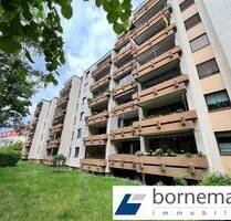 N-Gartenstadt, grün + stadtnah! Freie 2-Zi.-ETW (unrenoviert) mit Südwestloggia + Stellplatz! - Nürnberg
