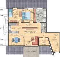 Wundervolle 3,5 Zi. Dachgeschosswohnung mit optimaler Nutzung - Herrenberg