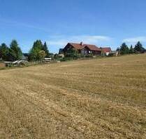 Ruhig gelegenes Grundstück am Ende einer Anliegerstraße. Dauerhaft unverbauter Blick ins Grüne. - Theuma