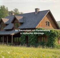 Charm. Landhaus, idyllische Alleinlage, LK Rostock, Ausbaureserve, Garage, Scheune & Pferdestall auf 3,4 ha - Mühl Rosin