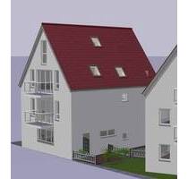 3-Zimmer-Maisonette-Wohnung (Whg. 4) mit Balkon und geräumiger Garage im Haus! - KfW 40 in ruhiger, zentraler Wohnlage in Burgau