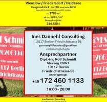 Grundstück in Dannenreich, Wenzlow bei Friedersdorf - Heidesee für EFH o. MFH