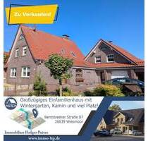 Großzügiges Einfamilienhaus mit Wintergarten, Kamin, ELW und viel Platz zum Leben - Wiesmoor