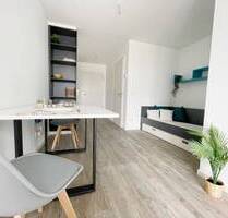 Modern möbliertes 1 Zimmer Apartment mit Balkon, W-Lan und TG-Stellplatz - Augsburg Oberhausen - Nord