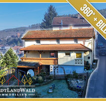 Einfamilienhaus mit 2 Garagen in sonniger Hanglage mit Ausblick - Bundenthal