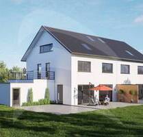 Passau-Ries: Große Neubau-Doppelhaushälfte in begehrter Lage mit Süd-West-Garten - KFW 40