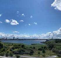 Bestlage mit Panorama-Blick Warnow Hafen - 3-Zi.mit EBK kurz vor Warnemünde - Rostock Groß Klein