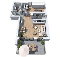 Moderne 2 Zimmer-Wohnung mit Sonnenbalkon Erstbezug - Wiesbaden Biebrich