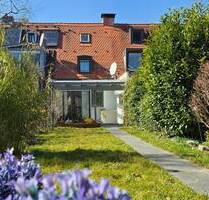Maikäfersiedlung: Charmantes Reihenhaus mit Wintergarten und idyllischem Garten - München Berg am Laim