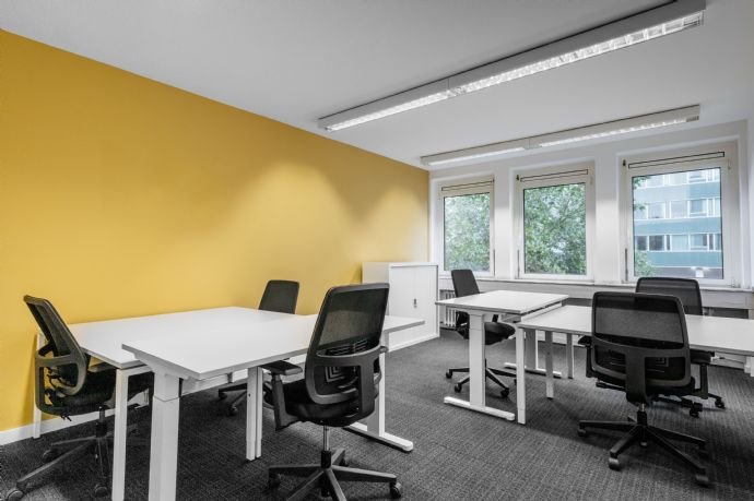 All-inclusive-Zugang zu professionellen Büroräumen für 5 Personen in DUSSELDORF, HQ Berliner Allee - Düsseldorf Stadtmitte