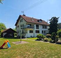 3 Familienhaus mit Gewerbehallen, schöner Garten, Garagen, Ortsrandlage - Geislingen an der Steige