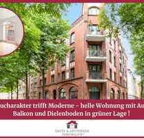 Altbaucharakter trifft Moderne - helle Wohnung mit Aufzug, Balkon und Dielenboden in grüner Lage! - Hamburg Wilhelmsburg