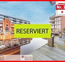 Eigentumswohnung am NEUEN DELFT mit Bootssteg und Garage - Emden Stadtzentrum