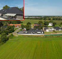 Exklusiver Bungalow mit freien Blick, Pool, D-Garage und vielen Extras - Rhede