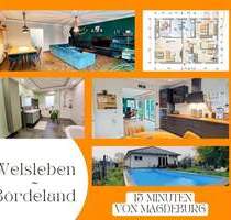 Neuwertiger Bungalow (BJ 2020) in Welsleben - stilvolles Wohnen auf einer Ebene - Bördeland