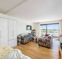 RESERVIERT - Möbliertes 1,5 Zimmer-DG-Apt. mit Weitblick nach Mannheim - Lampertheim