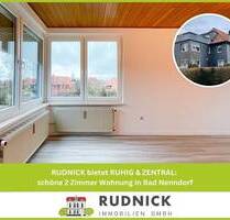 RUDNICK bietet RUHIG & ZENTRAL: schöne 2 Zimmer Wohnung in Bad Nenndorf