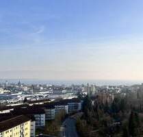 4,5- Zimmer-Panoramawohnung im 12. OG- komplett renoviert, Rundumsicht auf den Bodensee- & Alpenpanorama in Friedrichshafen