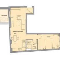 Genießen Sie den Blick von Ihrer lauschigen Dachterrasse! | Toll geschnittene 2-Zimmer-Whg. | KfW 55 - Frankfurt am Main Sachsenhausen