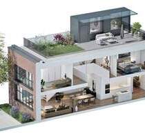 Dachgartenhaus mit Galerie, Dachterrasse und privatem Dachgarten mitten in der Stadt - Augsburg Innenstadt